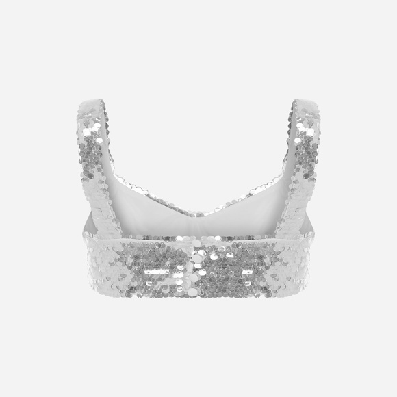 ILA Glide Sequin Silver Straight Trousers - Picture 13 of 13